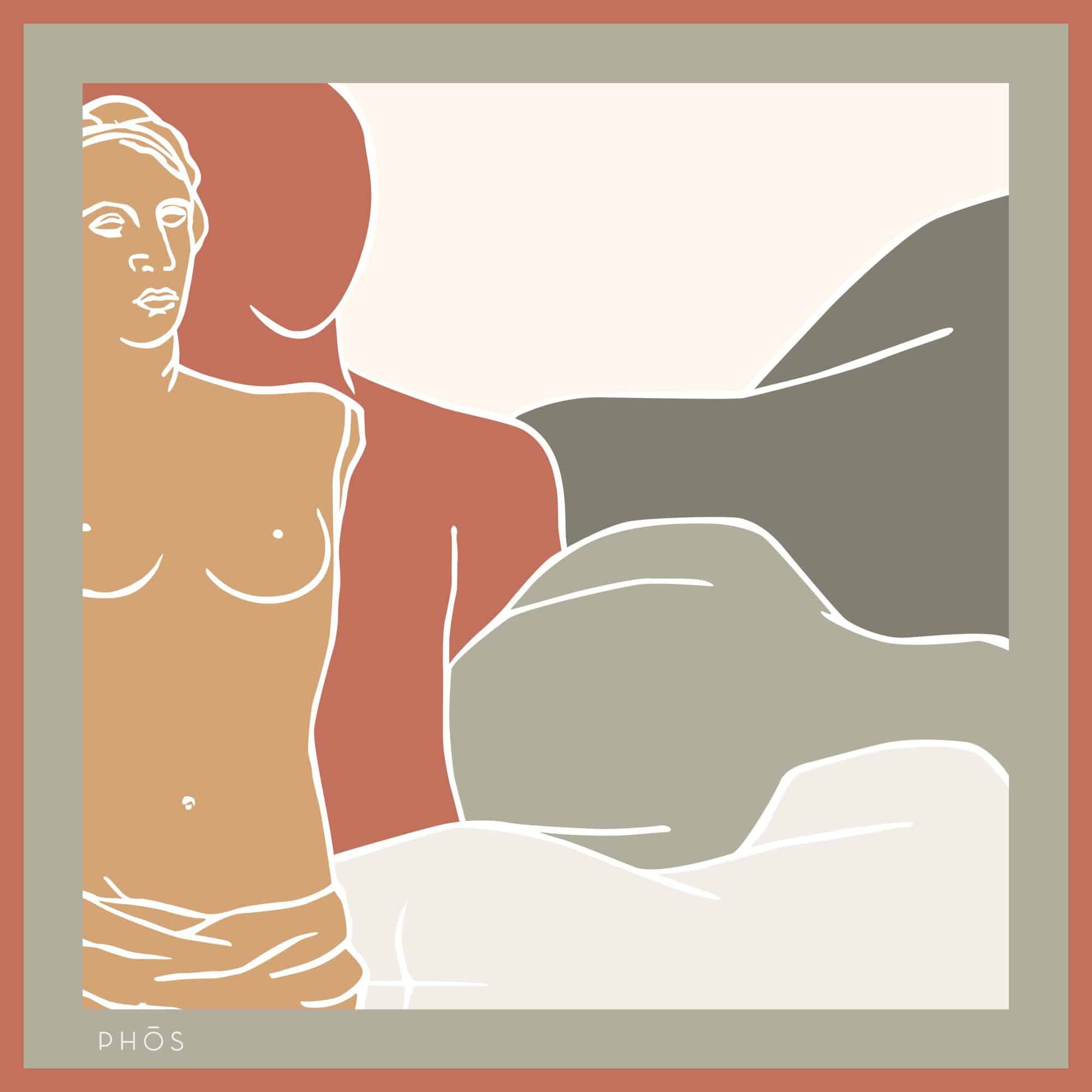 silk_scraf_aphodite_of_milos_phos_collection_grammiko_earth Venus of Milos - Image 1
